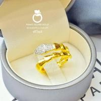 ราคา แหวนเพชรcz รุ่นฟรีไซส์ 0549 หนัก 1 สลึง แหวนทองเคลือบแก้ว แหวนทองเคลือบแก้ว ทองสวย แหวนทอง แหวนทองชุบ แหวนทองสวย (15123777244)