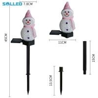 ราคา SOLLED Led ไฟสนามหญ้าพลังงานแสงอาทิตย์รูปมนุษย์หิมะน่ารักกันน้ำความสว่างสูงโคมไฟสวนกลางแจ้งสำหรับตกแต่งคริสต์มาส (16256155168)