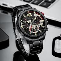 ราคา ธุรกิจ CURREN Casual Chronograph โลหะกันน้ำไม่ขึ้นสนิมนาฬิกา Mens แฟชั่นหรูหราใหม่ควอตซ์นาฬิกาผู้ชาย (13258022691)