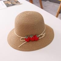 ราคา เด็กสาวเกาหลีหวานสตรอเบอร์รี่หมวกฟางซัมเมอร์บีชครีมกันแดดชาวประมงหมวกระบายอากาศสตรอเบอร์รี่กระเป๋าสำหรับเด็ก2 8ปี (15223853152)