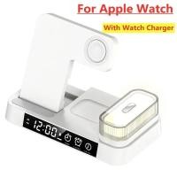 ราคา 30W แท่นชาร์จไร้สาย3 in 1 แท่นตั้งนาฬิกาปลุกไฟกลางคืนชาร์จเร็วแท่นชาร์จสำหรับ iPhone Samsung Galaxy Watch iWatch iWatch (21170894526)