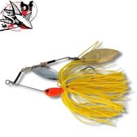 ราคา เหยื่อ ตกปลา สปินเนอร์ เบท SUPERCHARGE LURES ใบเงิน ใบทอง BLACK DEVIL X BAIT (18822978043)