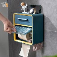 ราคา HANGDIAN จัดส่งฟรี กล่องทิชชู่ กล่องทิชชู่ แบบติดผนัง ไม่ต้องเจาะ กล่องทิชชู่แบบใส กันน้ำ ใช้ในห้องน้ำ กันน้ำ กันความชื้น กล่องทิชชู่ติดผนัง กล่องกระดาษชำระ กล่องกระดาษทิชชูในห้องน้ำที่ใส่กระดาษชำระกร