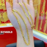 ราคา สร้อยคอทอง1บาท YHGOLD ลายทาโร่ สามห่วง ทองคำแท้96 5 (18906906390)