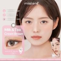 ราคา Misslens Chuu รุ่น Cream Milk Tea สี brown รายวัน รองรับสายตาปกติ สายตาสั้น 1 00 ถึง 6 00 (20235947430)