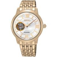 ราคา Karnvera Shop นาฬิกาข้อมือหญิง Seiko SSA850J1 Gold Automatic Stainless Semi Skeleton womans Dress Watch SSA850J1 (403145235)