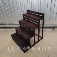 ราคา ชั้นวางของทรงขั้นบันไดลงสีไม้สีโอ๊คไม้ดิบ ชั้นวางแคคตัส ชั้นวางต้นไม้ชั้นวางโหลปลากัด ชั้นไม้สักแท้100 ส่งKerry (9768529973)