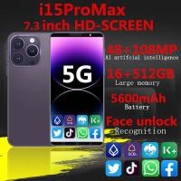ราคา Brand New i15Pro Max Mobile Smartphone 5G Full Screen Games Smooth 7800m Front Camera Face Unlock Smooth operation Large memory GPSnavigation system (21099124595)