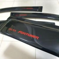 ราคา กันสาด TOYOTA FORTUNER ดำโลโก้แดง ใส่ปี 2005 2014 และปี 2015 2024 (20427282718)