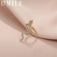ราคา แหวนงูปรับได้17ไมล์ เพชรสังเคราะห์แหวนงูเปิดสำหรับผู้หญิงวัยรุ่นหญิง (20575175088)