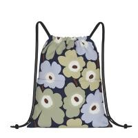 ราคา กระเป๋าเป้สะพายหลังแบบผูกเชือกเป้สะพายหลังพิมพ์ลาย Marimekko สำหรับผู้หญิงกระเป๋าเดินทางใส่เล่นกีฬาสันทนาการฟิตเนสโยคะเต้นรำ (19170783924)