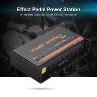 ราคา New Arrival Guitar Pedal Power Supply 8 DC Outputs for 9V 12V 18V Effect Pedal Boards Power Station Box EU Plug (20915091473)