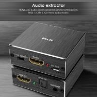 ราคา 4K X 2K Audio Extractor สำหรับ HDMI SPDIF 3 5mm Stereo Audio Extractor Converter ตัวแยกสัญญาณเสียง (16015256590)