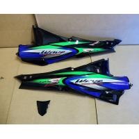 ราคา ชุดท้าย wave125r เวฟ125s ฝาข้างท้าย กาบรถ ชุดสี แฟริ่ง เฟรมรถ wave125s สีดำ 3ชิ้น (19393831993)