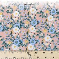 ราคา ผ้าวูลพีซ ลายดอกแอฟริกันไวโอเลต หน้ากว้าง 58 นิ้ว ผ้าเมตร ผ้าหลา (9089583907)
