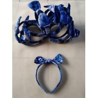 ราคา ที่คาดผมมัดย้อม ผ้ามัดย้อมคราม ผูกโบว์ งานทำมือสินค้าจะคละลายคละแบบนะคะ (14301865625)