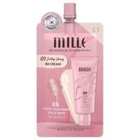 ราคา แพคเกจใหม่ MILLE SUPER WHITENING GOLD ROSE BB CREAM SPF30 PA บีบีครีม ซอง 6 g (18553418820)