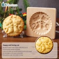 ราคา Chinatera ไม้คุกกี้แม่พิมพ์ขนมปังขิงไม้คุกกี้แม่พิมพ์กด3D เค้กลายนูนอบแม่พิมพ์ตัดคุกกี้คริสต์มาสเบเกอรี่เครื่องมือ (16838739752)