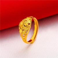 ราคา เครื่องประดับทองคำจำลอง 24K สำหรับสุภาพสตรีแหวนกุหลาบแหวนทองแหวนแฟชั่น (19200447914)