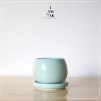 ราคา กระถางเซรามิกทรงกลม ปากเล็ก มินิมอล (16170339069)