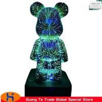 ราคา 3D Firework Bear Light Luminous Bear Atmosphere Table Lamp Artwork Mickymouse Night Light Lamps Decor (17469541171)