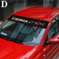 ราคา HONDA สติกเกอร์กระจกหน้ารถกันน้ำด้านหน้าด้านหลังกระจกกันลมหน้าต่างสติกเกอร์ (9136022622)