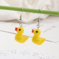 ราคา COD three dimensional cute cartoon duck bear earrings girly fun sweet pet manufacturers wholesale (18844457321)