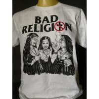 ราคา เสื้อวงนำเข้า Bad Religion Naughty Nuns Nofx Greenday Rancid Skate Punk Rock Retro Vintage Style T Shirt สบาย ราคาส่ง (16997343153)