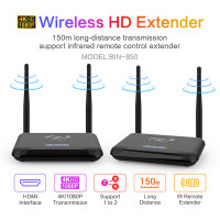 ราคา เครื่องส่งและรับสัญญาณ HDMI ไร้สาย4K 30Hz HD Wireless HDMI Extenderรองรับ2 4G 5G สตรีมมิ่งวิดีโอเสียงจากแล็ปท็อปพีซีโทรศัพท์ไปยังโปรเจคเตอร์ HDTV สำหรับโฮมเธียเตอร์การประชุมเกม (15598565471)