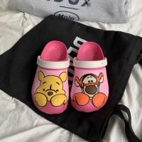 ราคา รองเท้าหัวโต รองเท้าแตะแบบสวมรัดส้น ลายการ์ตูนดิชนี่ แก๊งค์หมีพูห์ Pooh สไตล์เกาหลี สีสันสดใส (7702418852)