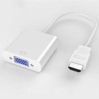 ราคา 1080P HDMI to VGA Converter Adapter HD Cable HDMI VGA cable สายแปลง HDMI TO VGA มีสาย (17323477209)
