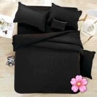 ราคา ชุดผ้านวมสีพื้นดำล้วน (8678076585)