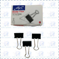 ราคา Elfen คลิปหนีบกระดาษ คลิปดำ กล่อง12ตัว Paper Clip มีทุกขนาดให้เลือก (19777209469)