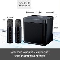 ราคา จัดส่งในพื้นที่ ไมโครโฟนคู่ ลำโพงบลูทูธ YS 203 Blutooth Speaker รองรับ USB TF AUX ลำโพงบลูทูธแบบพกพาSpeaker bluetooth with mic Bluetooth 5 0 karaoke Speaker with 2 Wireless Microphones (20048519527)