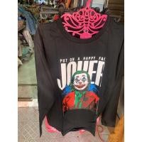 ราคา เสื้อโจ๊กเกอร์ Joker เสื้อยืดลายโจ๊กเกอร์ ผ้าคอตตอน เสื้อยืดแฟชั่นพิมพ์ (20916305058)