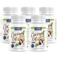 ราคา NBL Coconut Oil 1000 mg น้ำมันมะพร้าวสกัดเย็น 1000 มก 60 Capsules (17754751526)