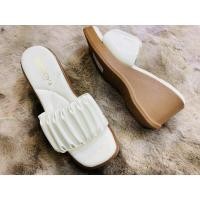 ราคา รองเท้าส้นตึก 3นิ้ว รองเท้าพื้นสูง รองเท้าหน้าจีบGooddy พร้อมส่ง (16888315761)