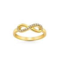 ราคา Jewellista แหวนอินฟินิตี้ Hailey เงินแท้ 925 infinity ประดับพลอย CZ (19295525951)