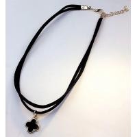 ราคา สองชั้น เทรนด์ สร้อย สร้อยคอ สามเหลี่ยม รูปแบบหญ้าสี่ใบ Necklaces วัสดุทำจากผ้าสักหลาด (19596135958)