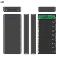 ราคา STF 8x18650 DUAL USB Flashlight Battery Charger BOX Power Bank Holder DIY SHELL Case (20149955546)