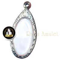 ราคา กรอบพระสำเร็จรูป งานสแตนเลสลายไทย ทรงเหรียญใบขี้เหล็กหลวงปู่แผ้ว หลวงพ่ออี๋ รหัส 2096 (20855129971)