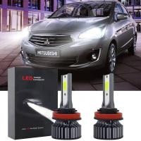 ราคา หลอดไฟ Led สีขาว6000K สำหรับ Mitsubishi Attrage ชุดไฟหน้า2013 2020จำนวน2 (10552561880)