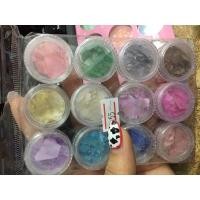 ราคา เปลือกหอยตกแต่งเล็บ กล่องยาว12ช่อง เปลือกหอยแผ่น เงา ละเอียด เกล็ด ตกแต่งเล็บ (10602311808)