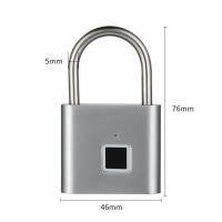 ราคา Smart Fingerprint Lock กุญแจ ลายนิ้วมือ สแกน ลาย นิ้วมือ Padlock แม่กุญแจอัจฉริยะ กุญแจล็อคบ้าน การชาร์จ USB (20306452275)