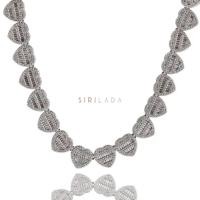 ราคา SIRILADA Blooming Heart Necklace Silver Rose gold สร้อยคอ (18158873420)