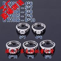 ราคา แหวนเปล่าแหวนเงินแฟชั่นเรียบหรูชุบทอง18K ไม่ฝังแหวนสำหรับผู้ชายแหวนพลอยสีเขียวหยกสำหรับแปรรูป (5749842959)