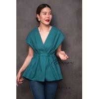 ราคา ป้าย Mirrorsister 20214 4 เสื้อคอวี ดีไซน์สวยใส่ง่าย เหมาะกับสาวทุกสไตล์ ดีเทลเสื้อเก๋ คอวีไขว้อกแต่งจับจีบช่วงบน (12640093933)