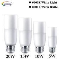 ราคา MIAOKA หลอดไฟ LED 3000K 6500K ไฟสว่างมาก Daylight ผล E27หลอดไฟ LED 5W 10W 15W 20W ประหยัด90 ประหยัดพลังงาน (8592283785)