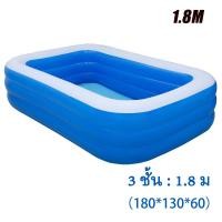 ราคา สระว่ายน้ำเด็ก สระน้ำเป่าลม สระว่ายน้ำ 3 ชั้น สระเป่าลมเด็ก สระน้ำ สระน้ำครอบครัว สระเป่าลม สระน้ำเด็ก สระว่ายน้ำใหญ่ อ่างน้ำเป่าลม ขนาด 1 2 1 5 เมตร มีหลายไซส์ สีกดเลือกไซส์ได้ค่ะ (20807867352)