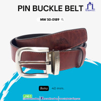 ราคา Marwell มาร์เวลล์ เข็มขัดบุรุษ หัวเข็ม หนังแท้ รุ่น MW 50 0189 (20535024700)